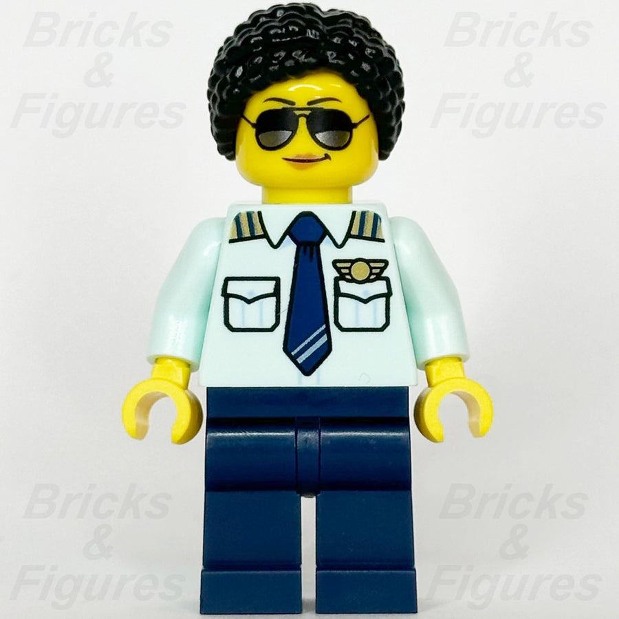 LEGO City Passenger Plane Pilot Minifigure Female Minifig Town 60367 cty16781