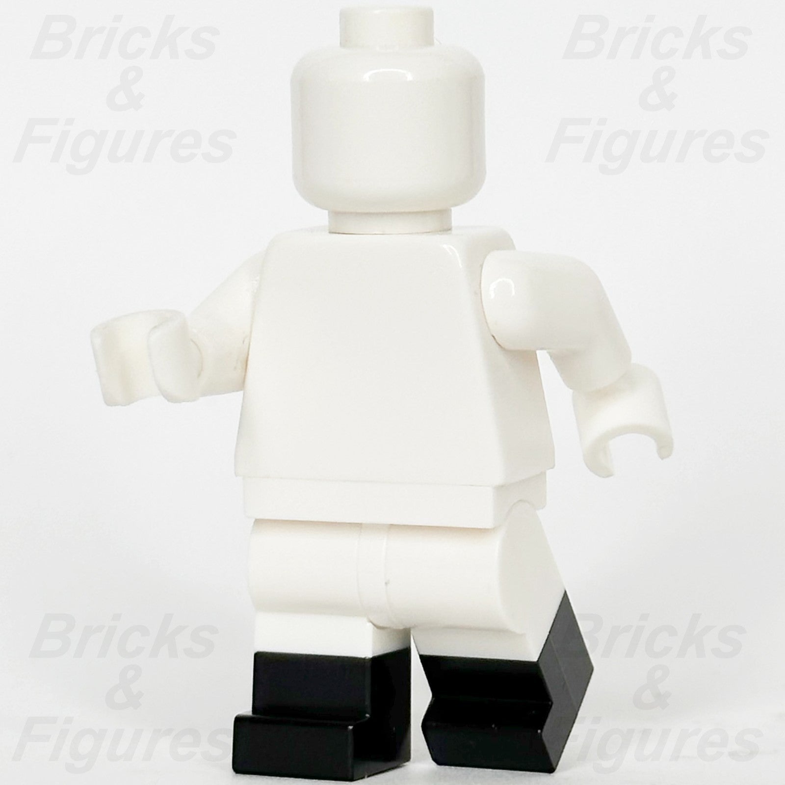 LEGO White Legs Minifigure Part w/ Moulded Black Boots Pattern 77601 64902552