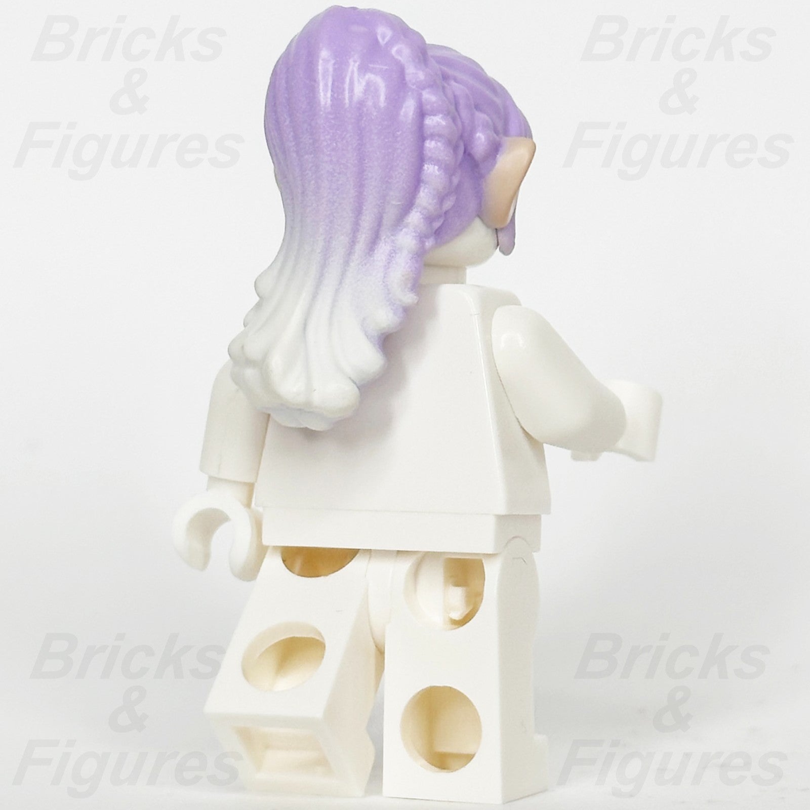 LEGO Elves Ears Hair Minifigure Part Elf Long Braids Lavender White Tips 411802