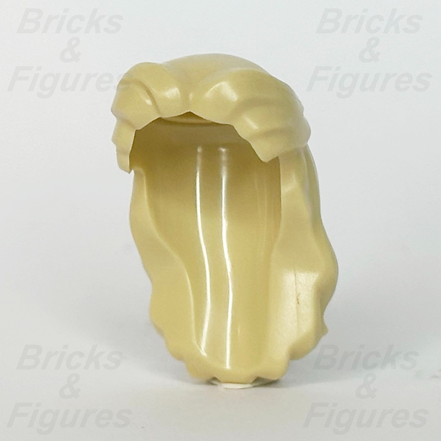 LEGO Tan Long Wavy Hair Minifigure Part Parted Bangs Swept Back Glinda 70540
