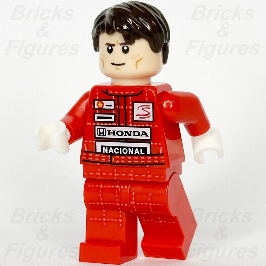 LEGO Creator Ayrton Senna Minifigure Expert F1 Racer Formula One 10330 twn497 - Bricks & Figures
