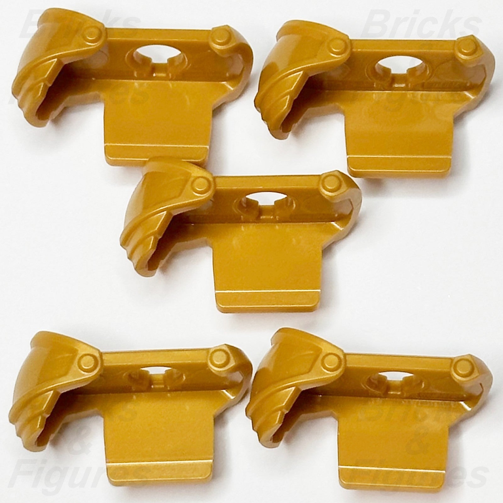 LEGO Castle Minifigure Shoulder Armour Part Pearl Gold Knight Pauldron 65435 x 50