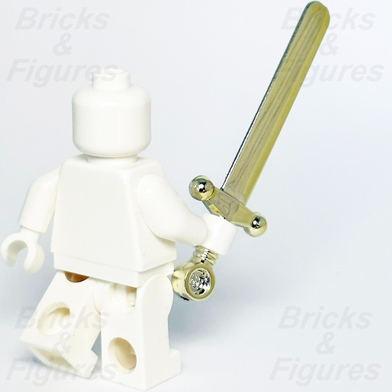 LEGO Chrome Gold Greatsword Sword Blade Minifigure Castle Weapon Part 59 Used2