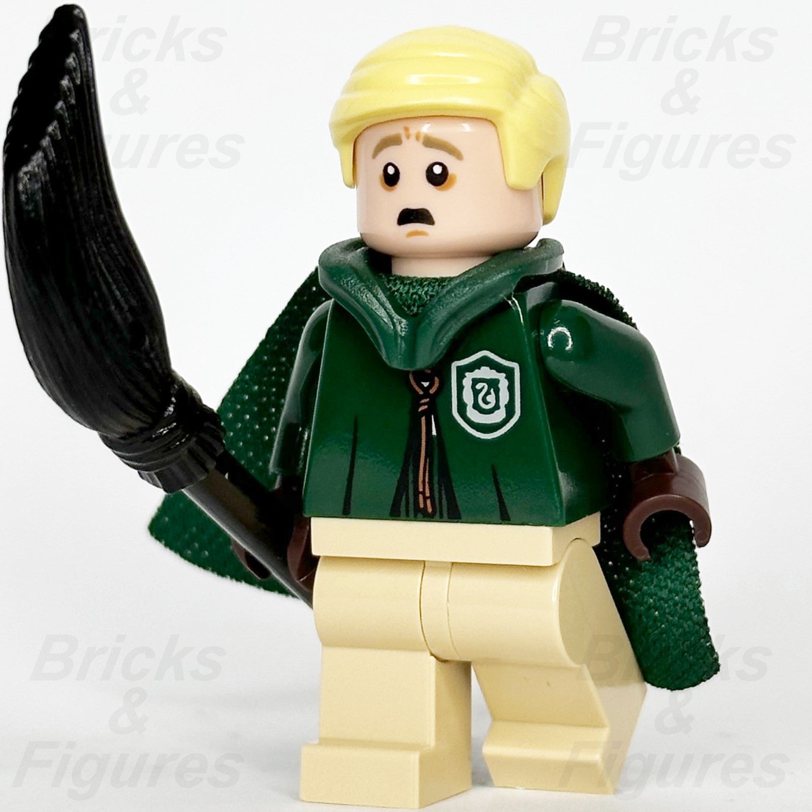 LEGO Harry Potter Draco Malfoy Minifigure Slytherin Quidditch Hood Cape 764160