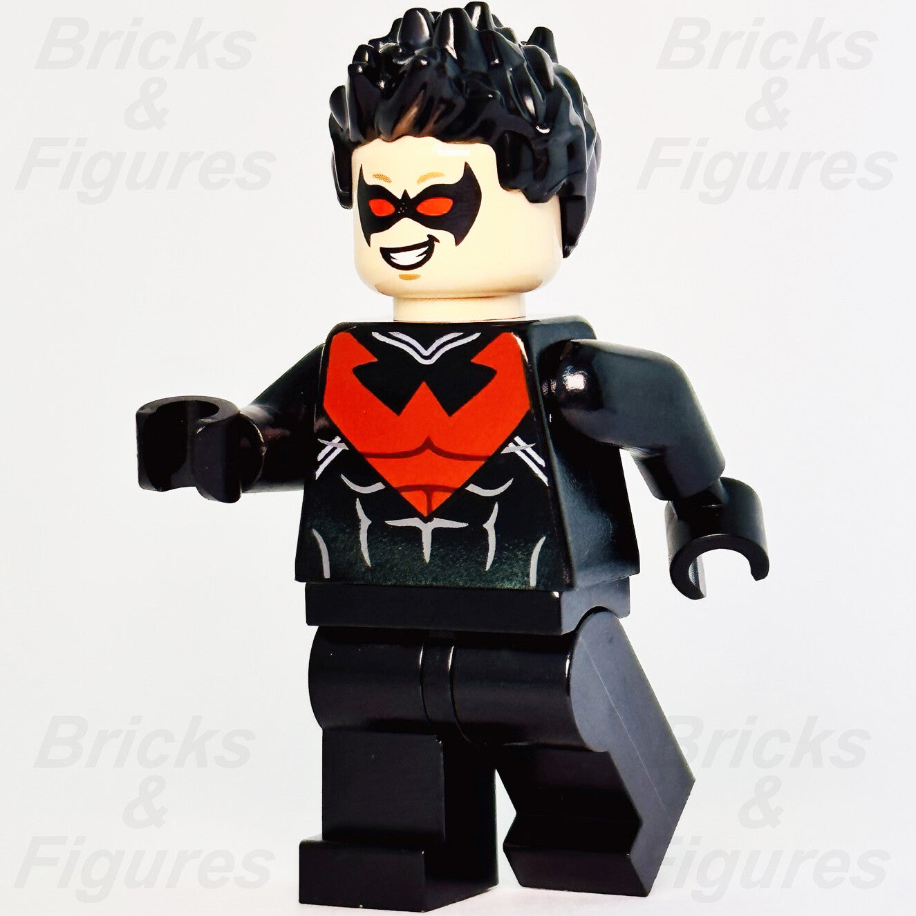 Used LEGO Super Heroes Nightwing Minifigure Red Dick Grayson Batman 2 DC 760110