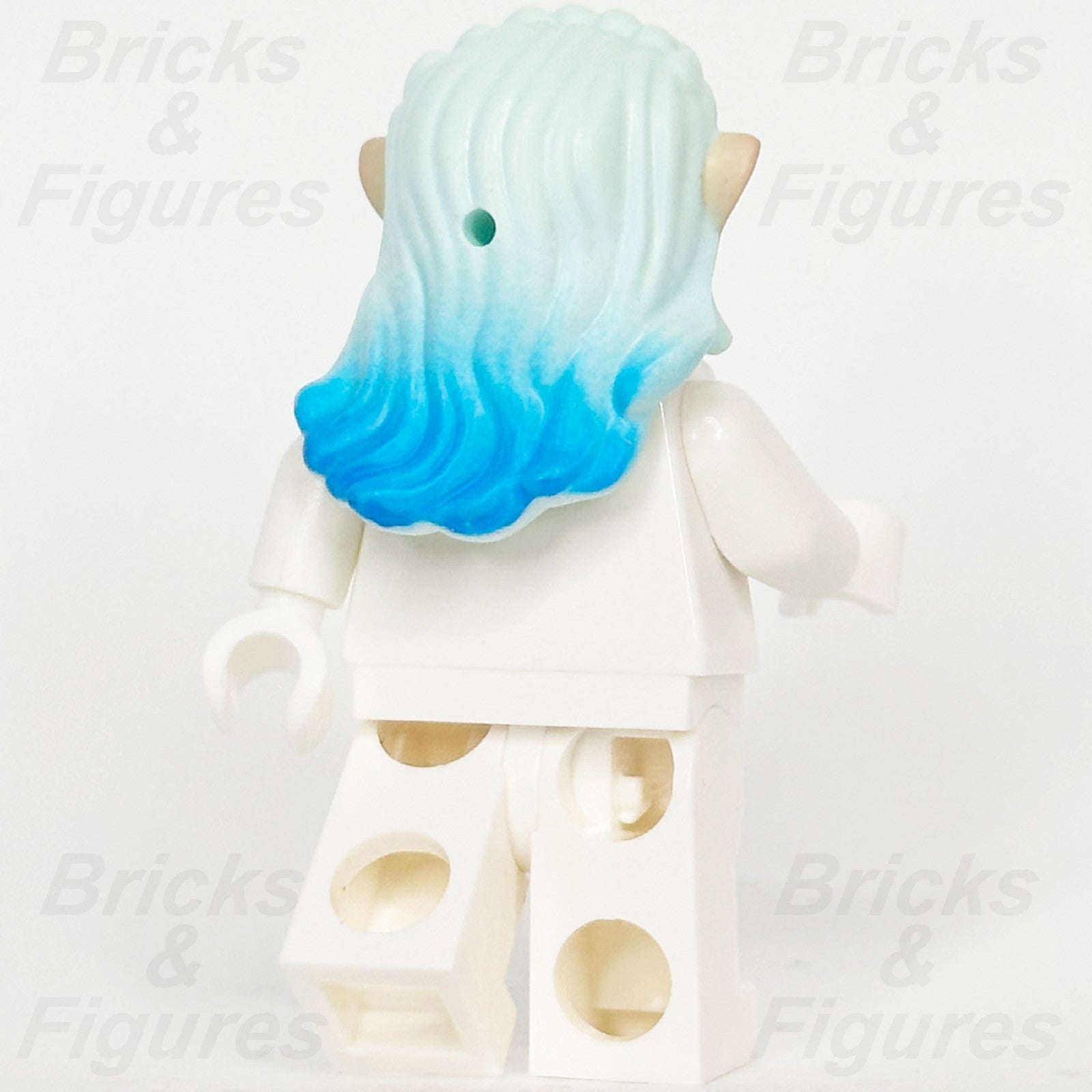 LEGO Elves Ears Hair Minifigure Part Elf Long Wavy Light Aqua w/ Dark Azure Tips1