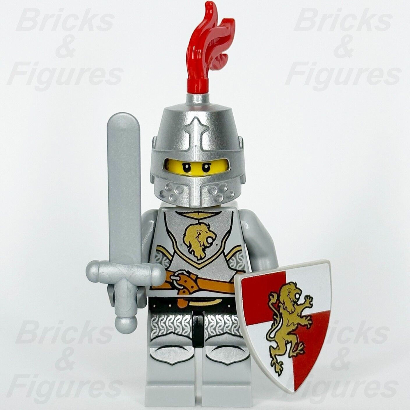 LEGO Castle Lion Knight Minifigure Kingdoms with Sword & Shield 7949 cas440 - Bricks & Figures