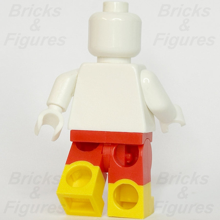 LEGO Red Minifigure Legs Part Moulded Lower Yellow Boots 21019 970c00pb05753