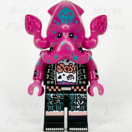 LEGO Vidiyo Squid Drummer Minifigure Stages Punk Pirate 43114 vid028 Minifig - Bricks & Figures
