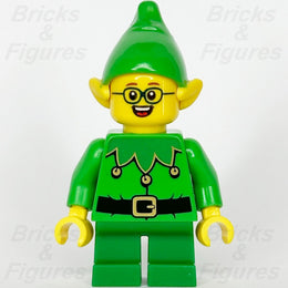 LEGO Holiday & Event Elf Minifigure Christmas with Glasses 10275 hol205 Xmas - Bricks & Figures