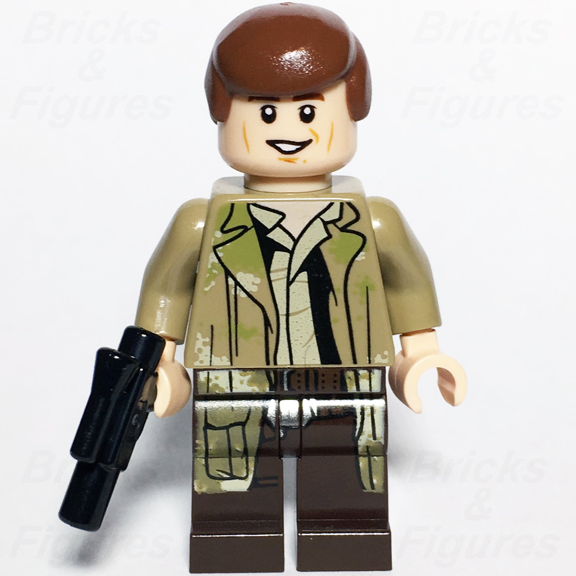 LEGO Star Wars Han Solo Minifigure Endor Outfit Rebel Pilot 75094 sw0644 ROTJ - Bricks & Figures