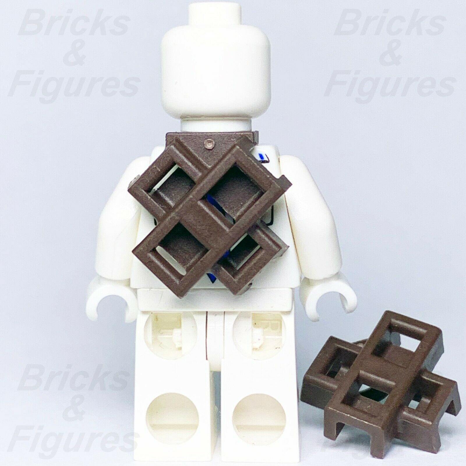2 x Ninjago LEGO Dark Brown Ninja Scabbard for two Katana Swords Genuine Parts - Bricks & Figures