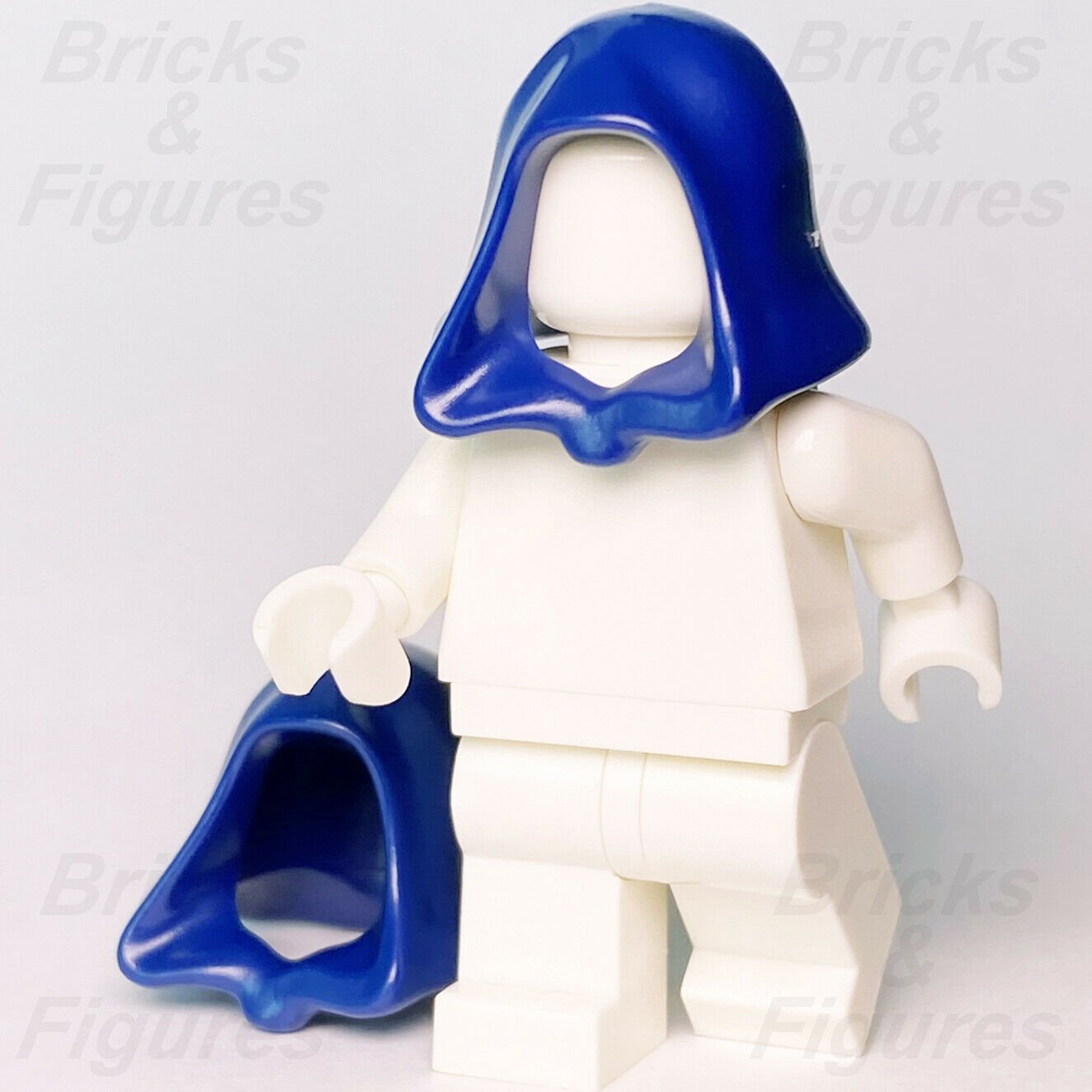 2 x Star Wars LEGO Dark Blue Robe Hoods Minifigure Headgear Parts 30381 96232 - Bricks & Figures