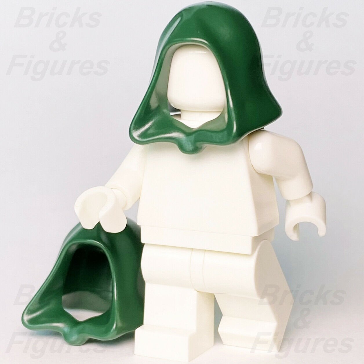 2 x Star Wars LEGO Dark Green Robe Hoods Minifigure Headgear Parts 30381 96232 - Bricks & Figures