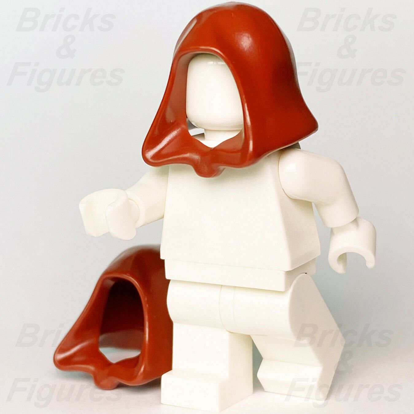 2 x Star Wars LEGO Dark Red Robe Hoods Minifigure Headgear Parts 30381 96232 - Bricks & Figures