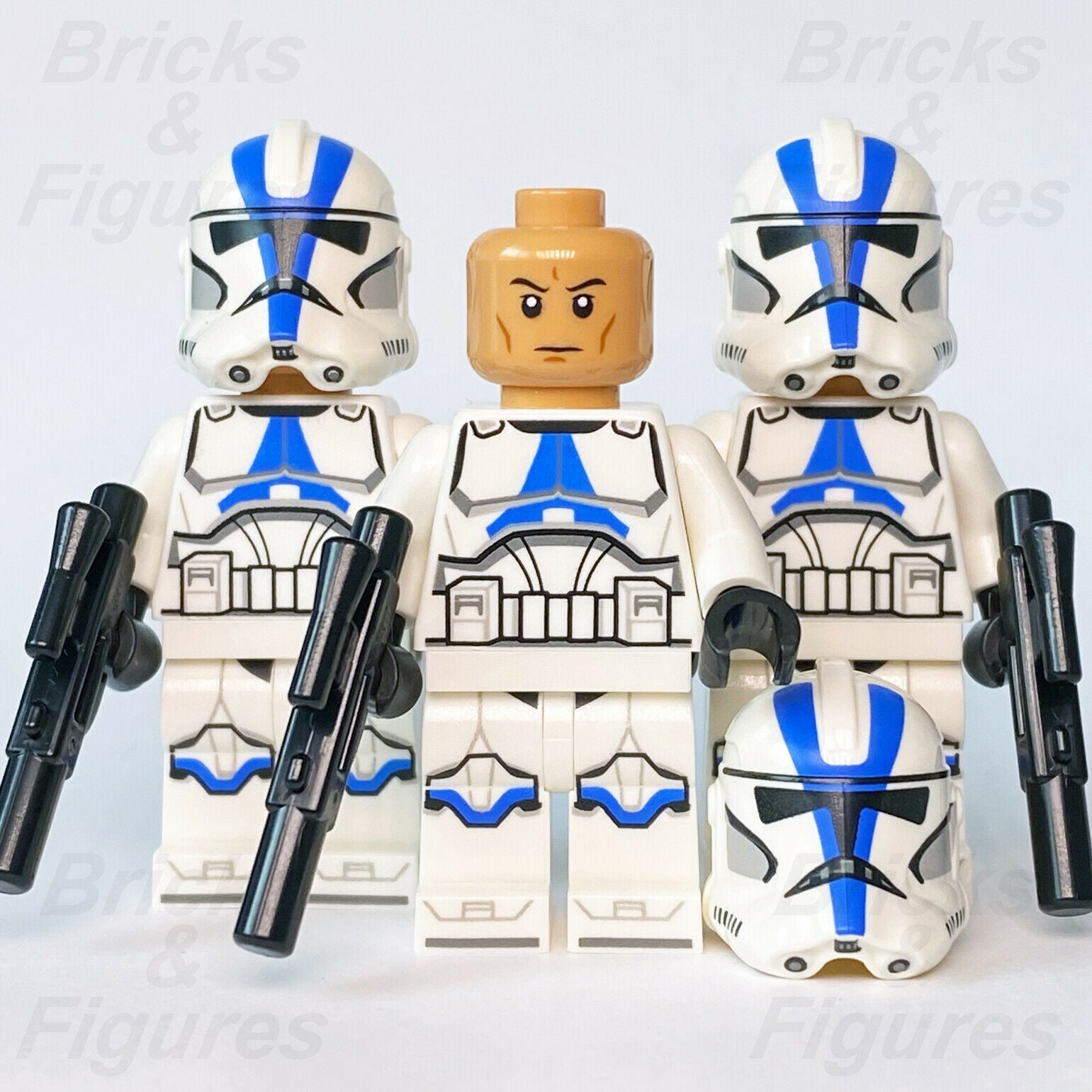 3 x New Star Wars LEGO 501st Legion Clone Trooper Episode 3 Minifigures 75280 - Bricks & Figures
