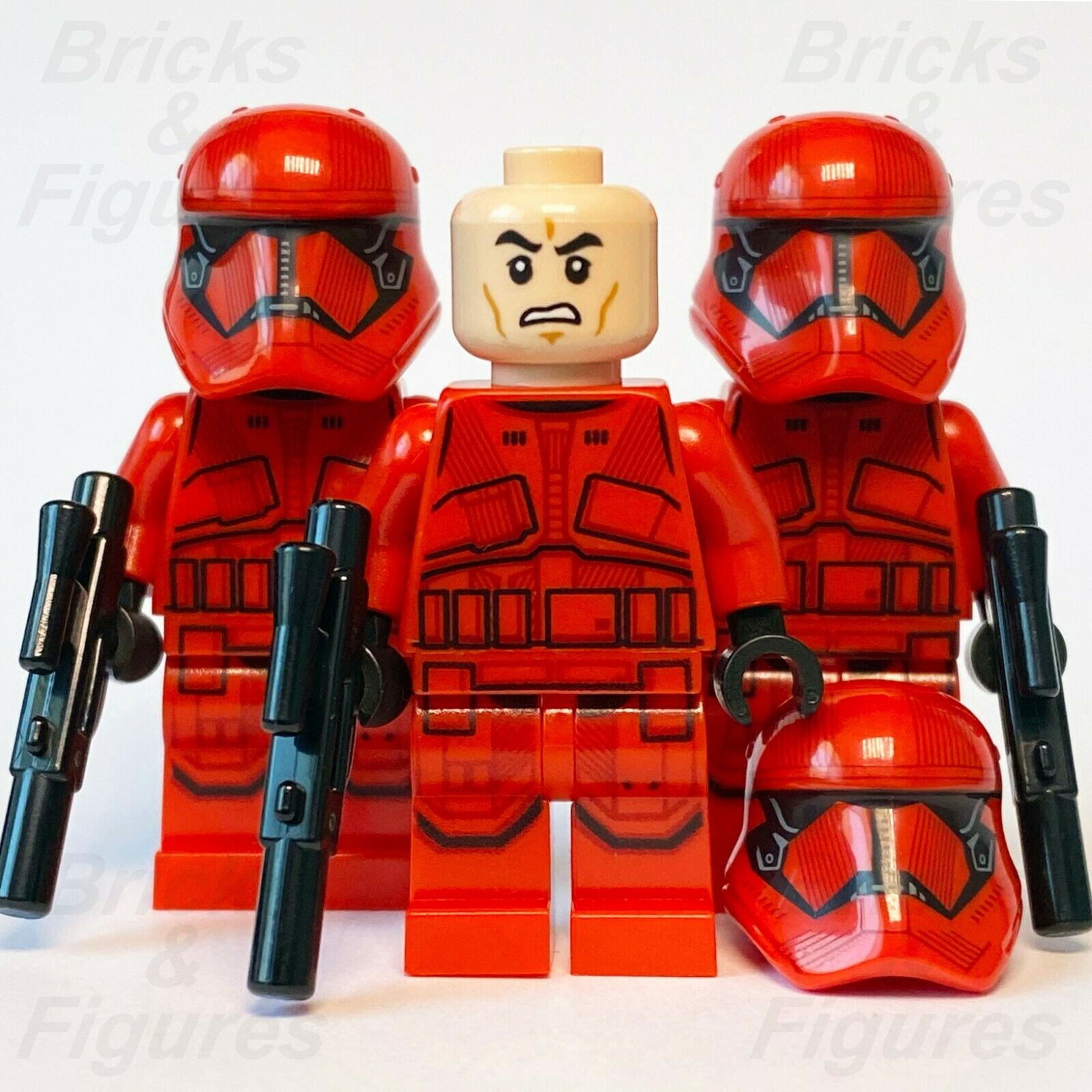 3 x New Star Wars LEGO Sith Trooper Final Order Minifigure from set 75256 75266 - Bricks & Figures