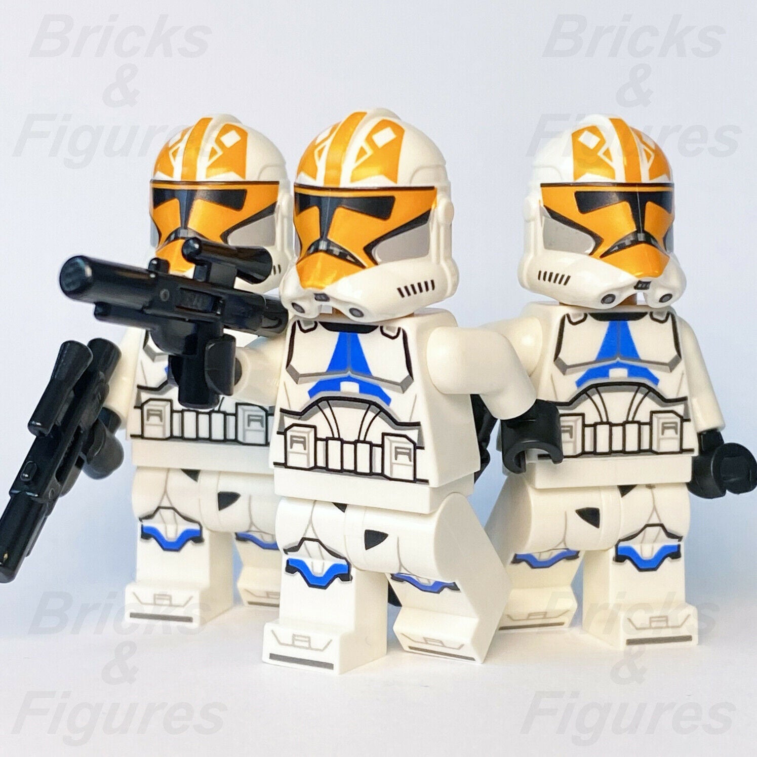 3 x Star Wars LEGO 332nd Company Clone Trooper Ahsoka Paint Minifigure 75283 - Bricks & Figures