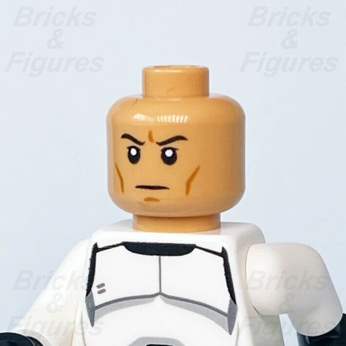 5 x Star Wars LEGO Clone Trooper Head / Face Minifigure Parts 75280 75283 75286 - Bricks & Figures