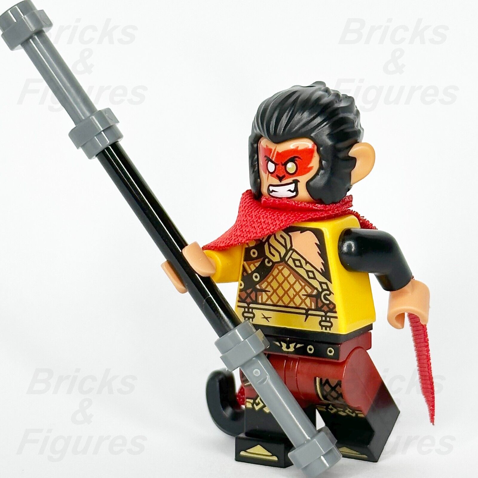 LEGO Monkie Kid Evil Macaque Minifigure Gold & Dark Red Armour 80024 mk029 2