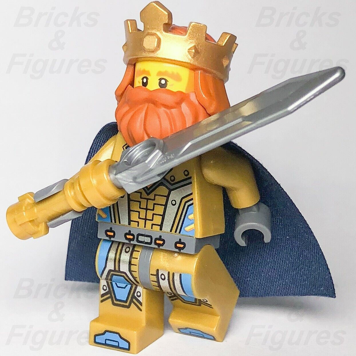 LEGO Nexo Knights King Halbert Minifigure Crown & Beard 70327 nexo014 Minifig 2