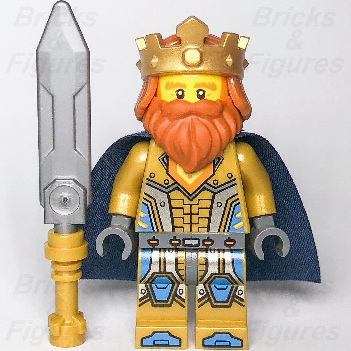 LEGO Nexo Knights King Halbert Minifigure Crown & Beard 70327 nexo014 Minifig 1