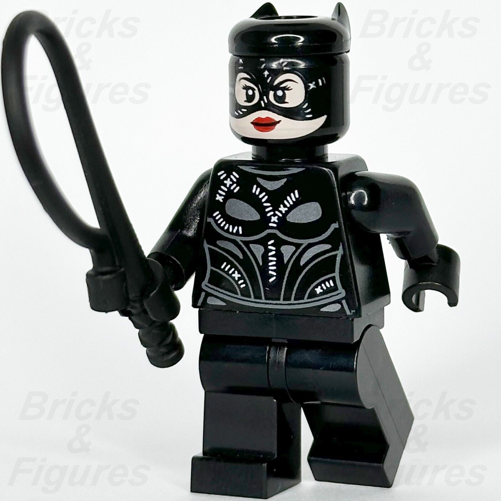 LEGO DC Super Heroes Catwoman Minifigure Stitched Suit Mask Batman 76252 sh885 - Bricks & Figures