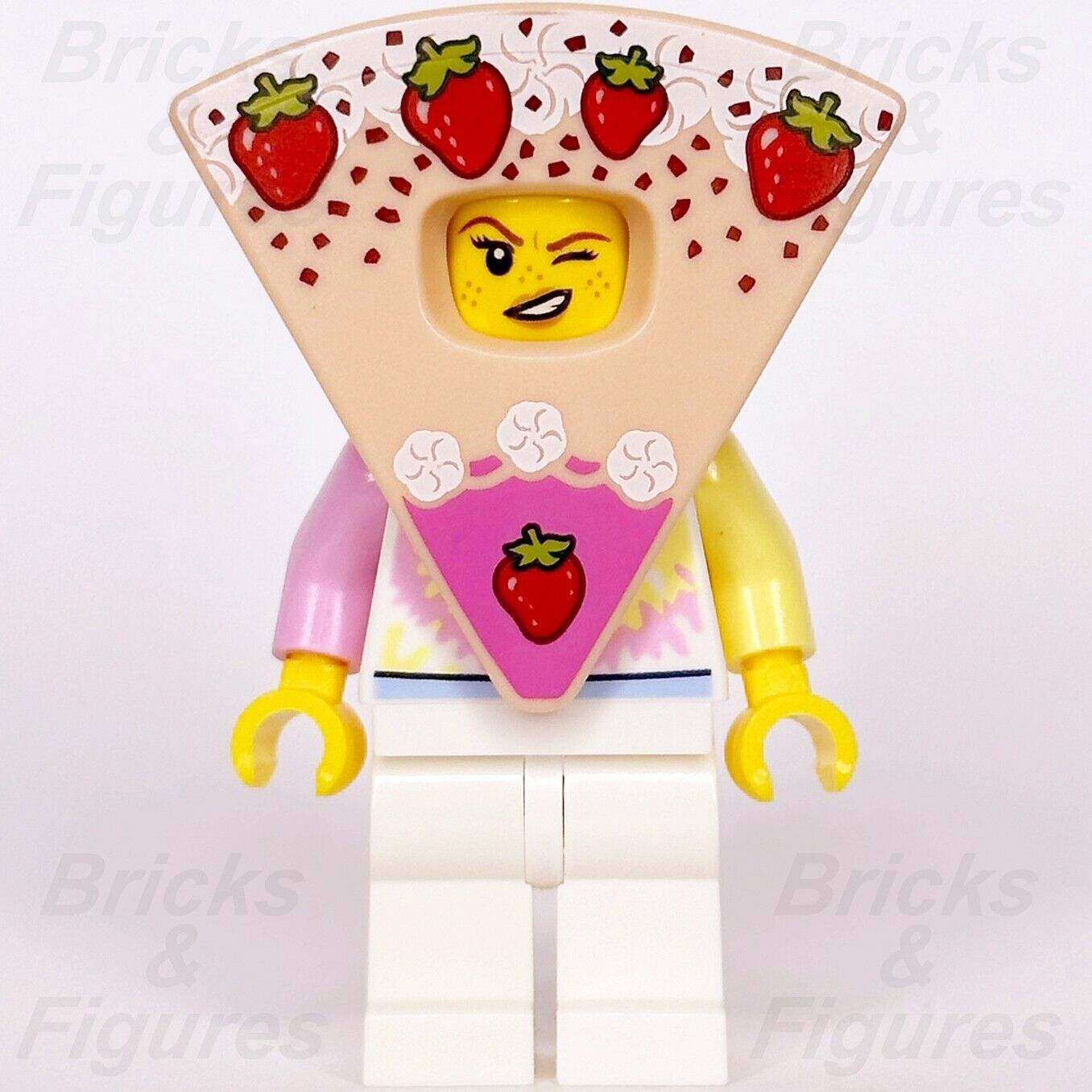 LEGO Strawberry Shortcake Costume Girl Minifigure Build-A-Minifigure BAM Cake