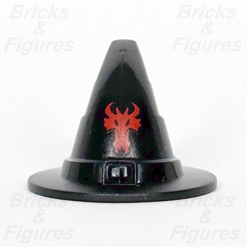 LEGO Castle Dragon Wizard Hat Minifigure Part Headgear Witch 90460PB01 70403 2