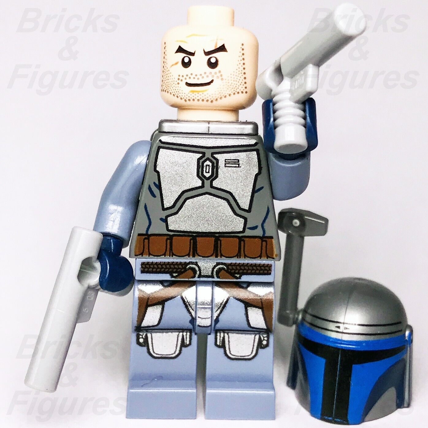 LEGO Star Wars Jango Fett Minifigure Mandalorian Bounty Hunter 75015 sw0468 1
