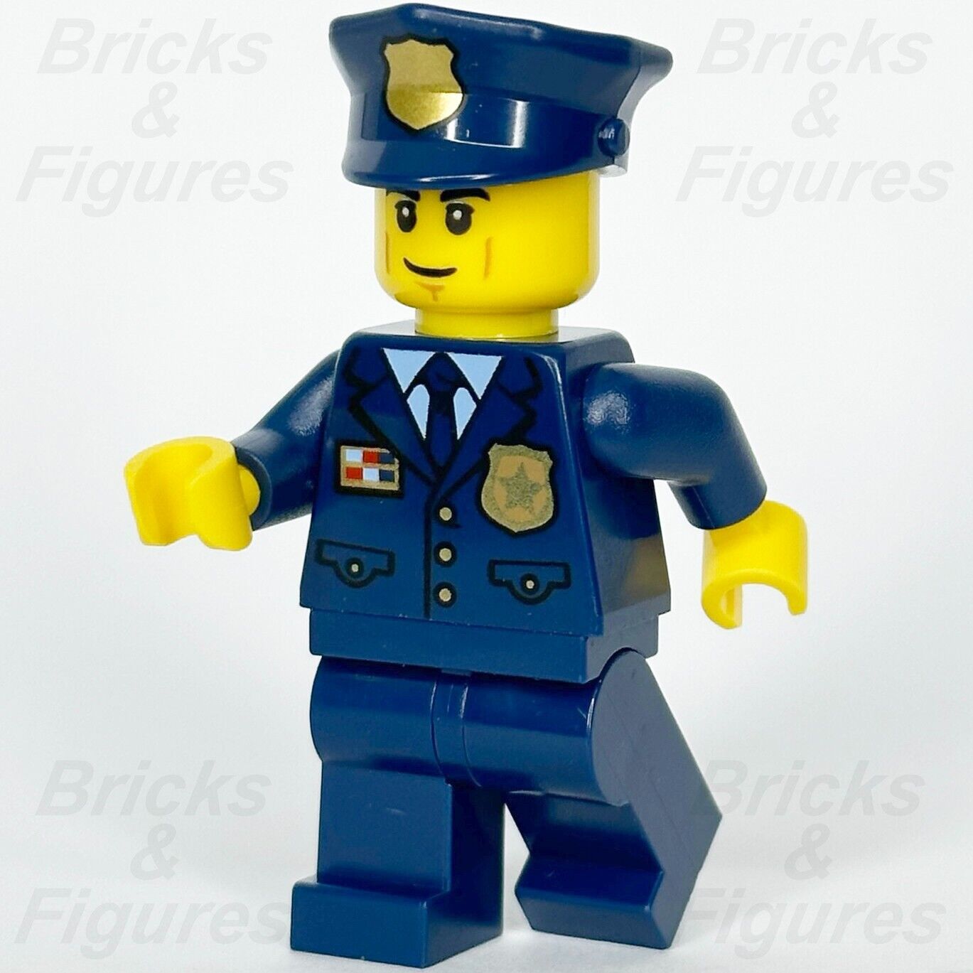 LEGO Police Officer 1940s Era Minifigure Smirk Creator Expert Town 10278 twn405 1