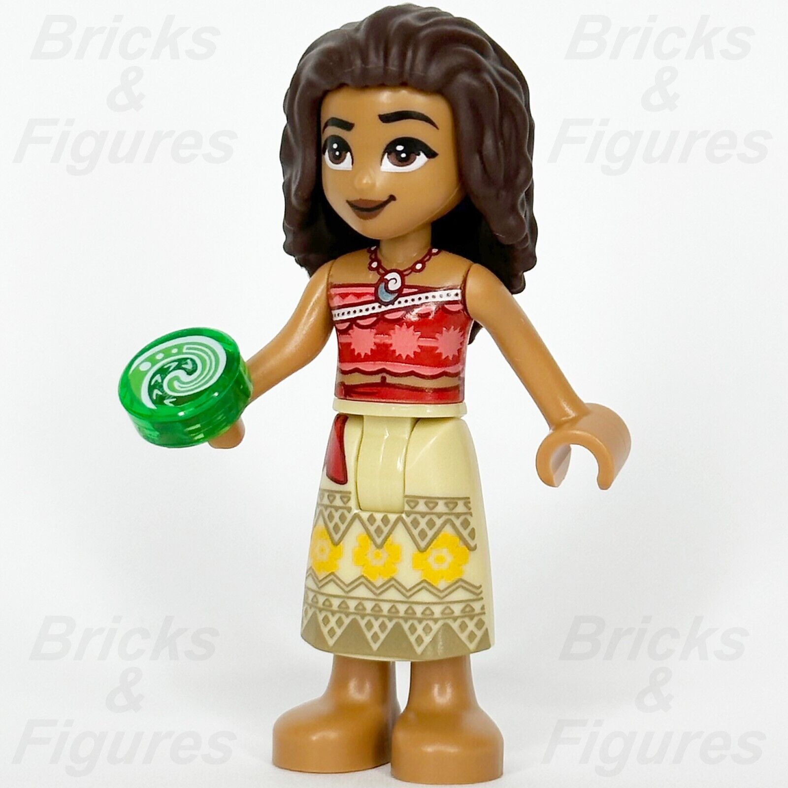 LEGO Disney Princess Moana Minifigure with The Heart of Te Fiti Gem 43205 dp163 2