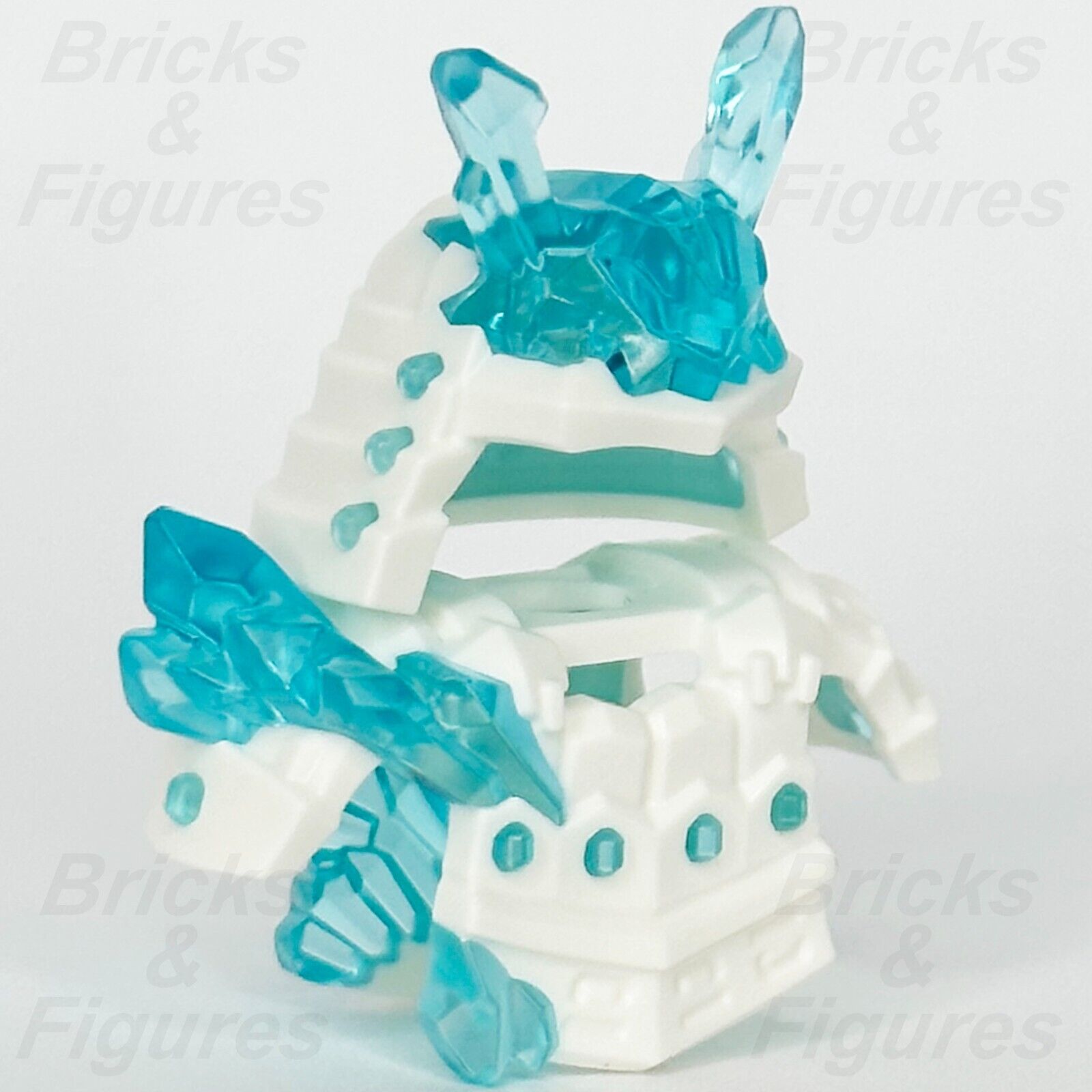 LEGO Ninjago Minifigure Samurai Armour & Helmet Part White w/ Blue Crystals Set 1