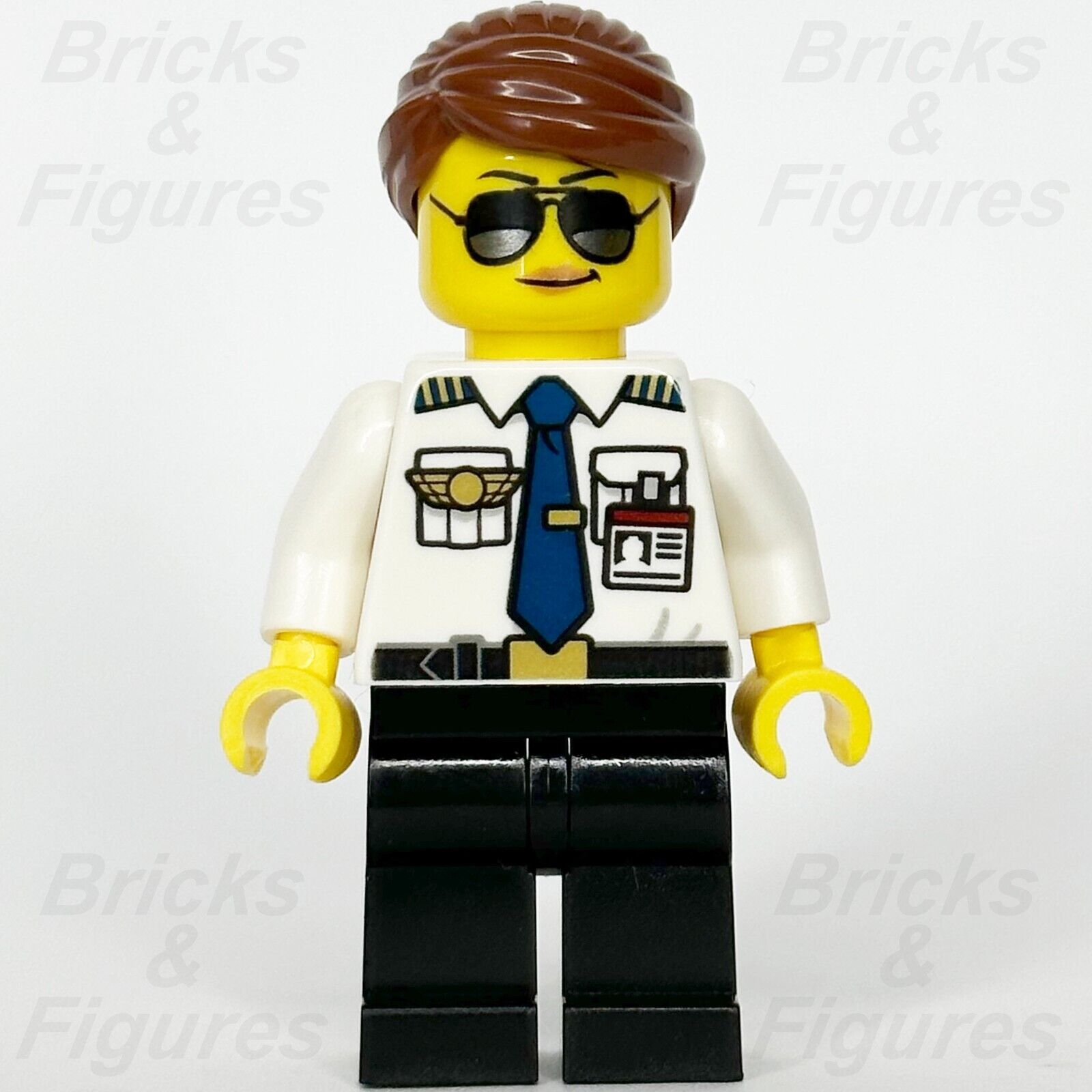 LEGO Town City Pilot Minifigure Airport Female Minifig Aviators 60262 cty1189 2