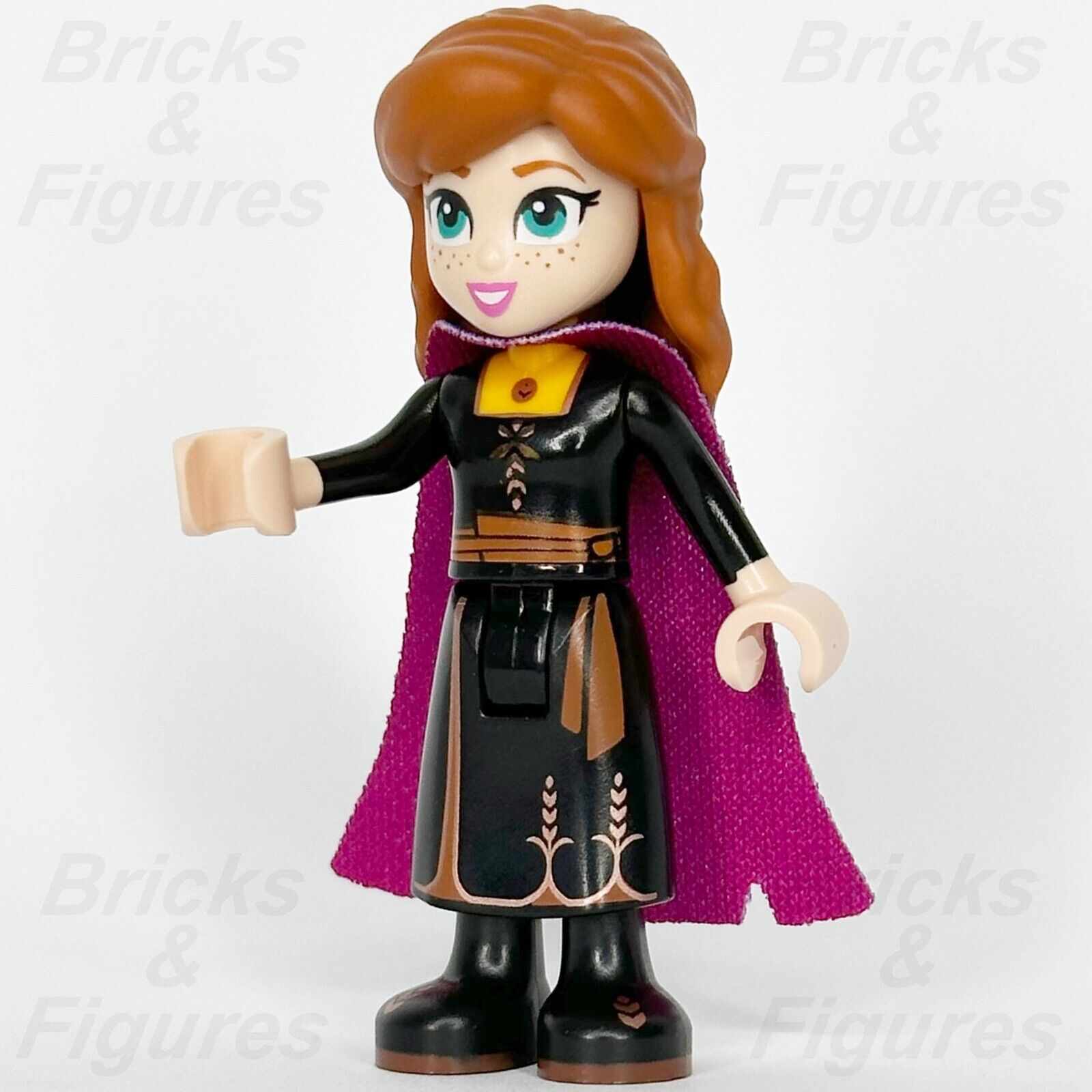 LEGO Disney Princess Anna Minifigure Frozen 2 Black Dress 41164 41165 dp073 - Bricks & Figures