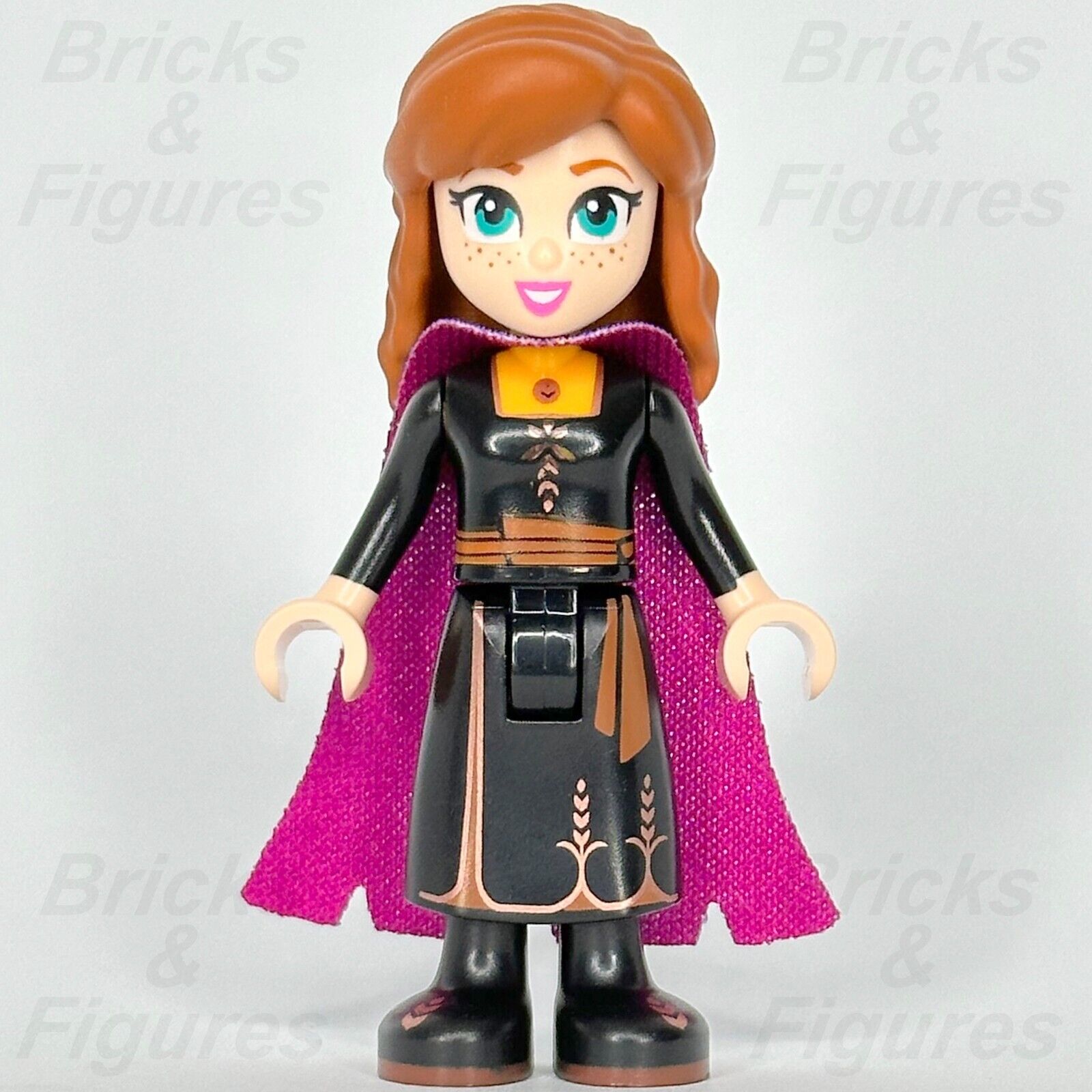 LEGO Disney Princess Anna Minifigure Frozen 2 Black Dress 41164 41165 dp073 - Bricks & Figures