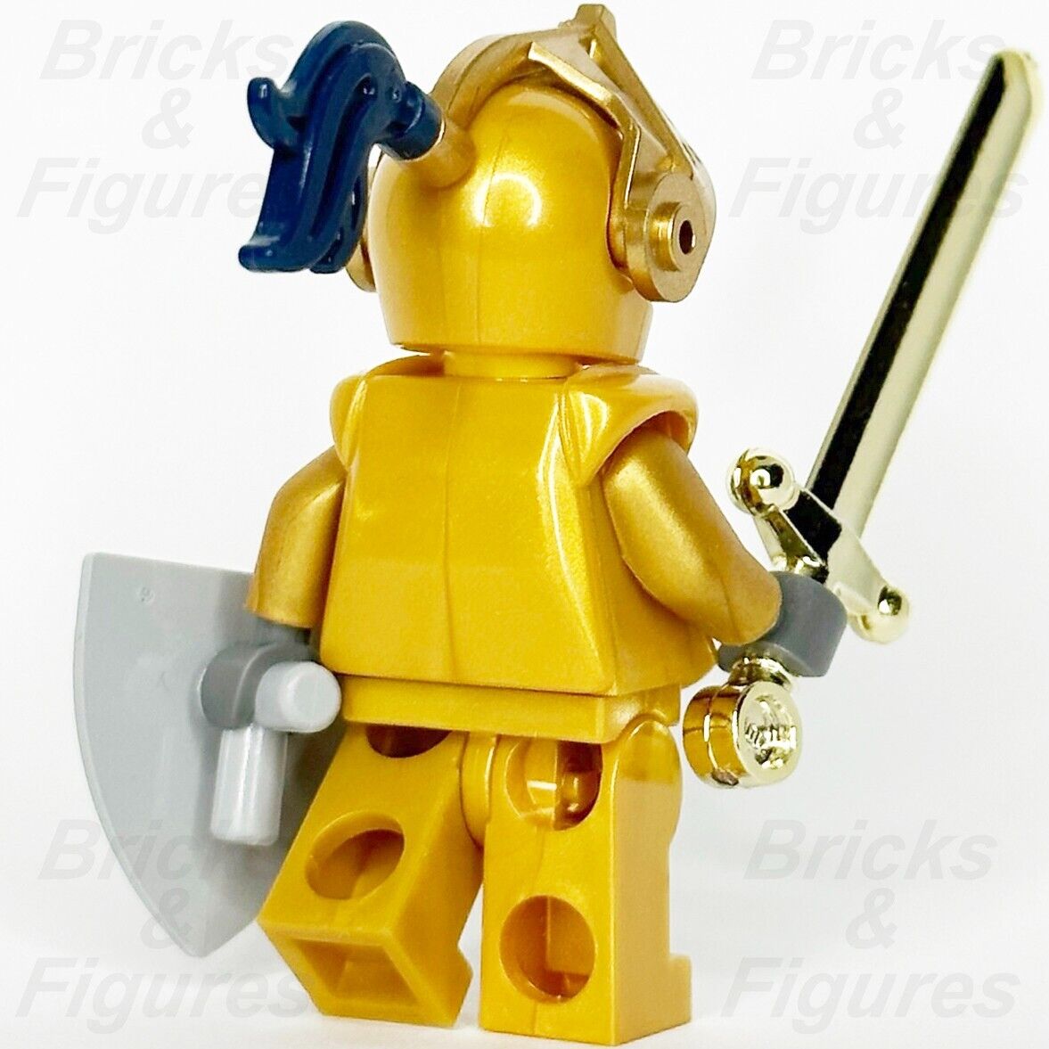 LEGO Castle Gold Knight Minifigure Fantasy Era Golden Minifig 7079 cas415 Crown 4