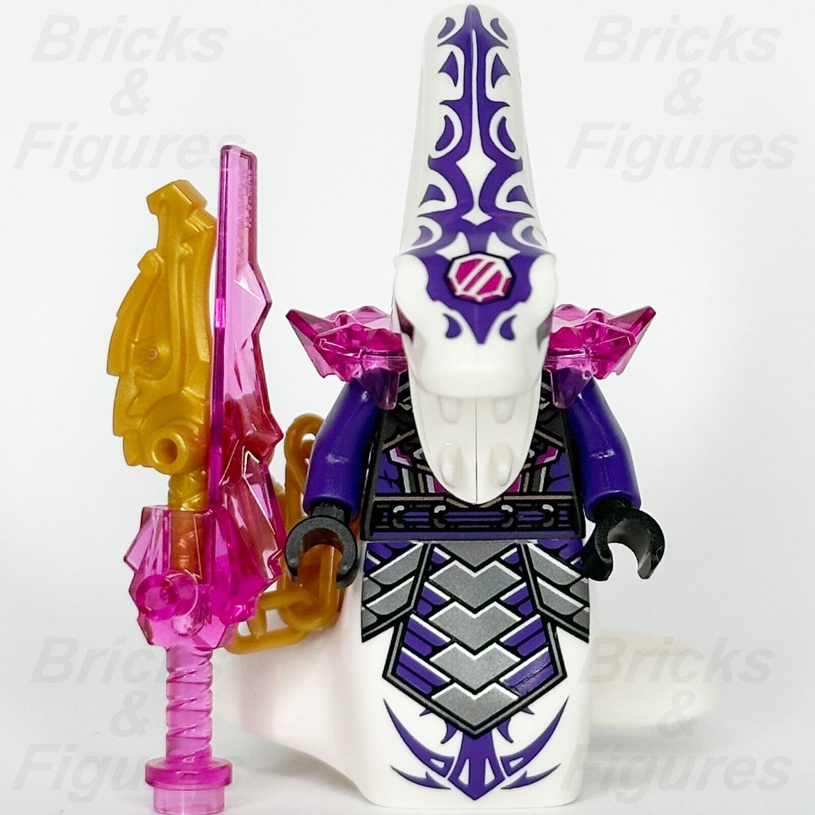 LEGO Ninjago General Pythor Minifigure Crystalized Chumsworth Snake 71775 njo777 - Bricks & Figures