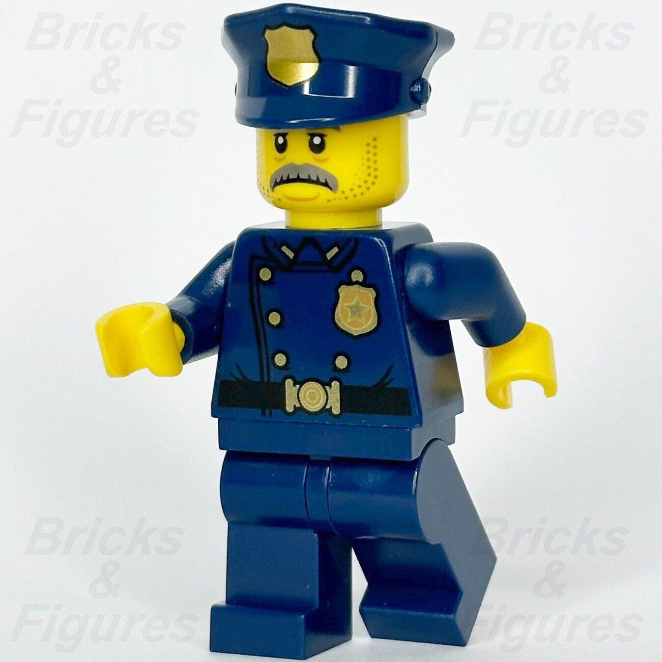 LEGO Police Officer 1940s Era Minifigure Moustache Creator Expert Town 10278 1
