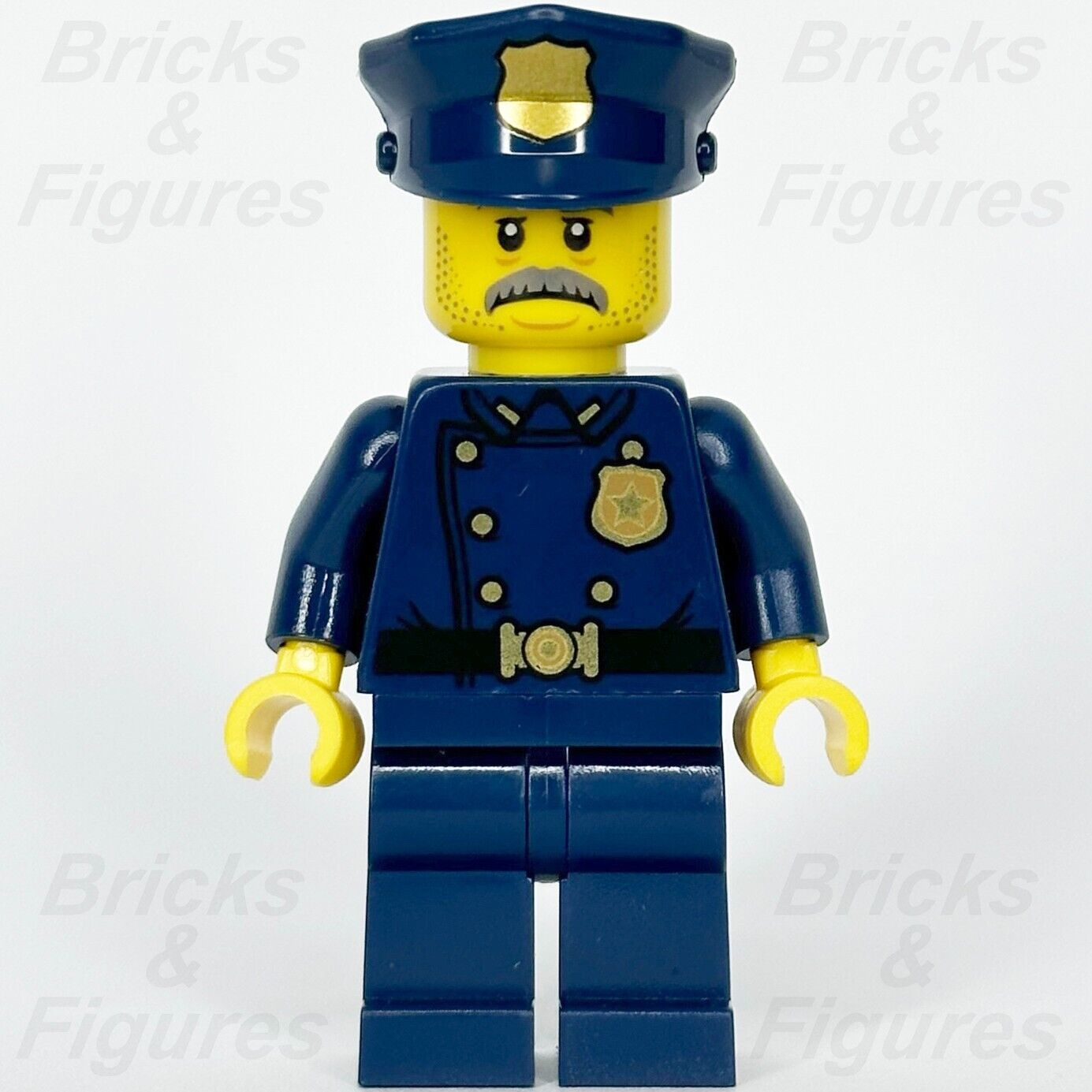 LEGO Police Officer 1940s Era Minifigure Moustache Creator Expert Town 10278 2