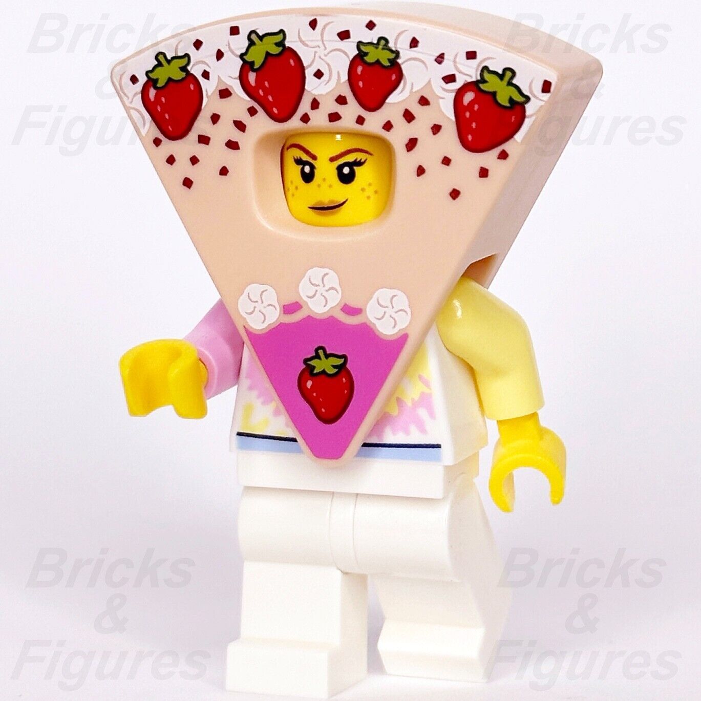 LEGO Strawberry Shortcake Costume Girl Minifigure Build-A-Minifigure BAM Cake
