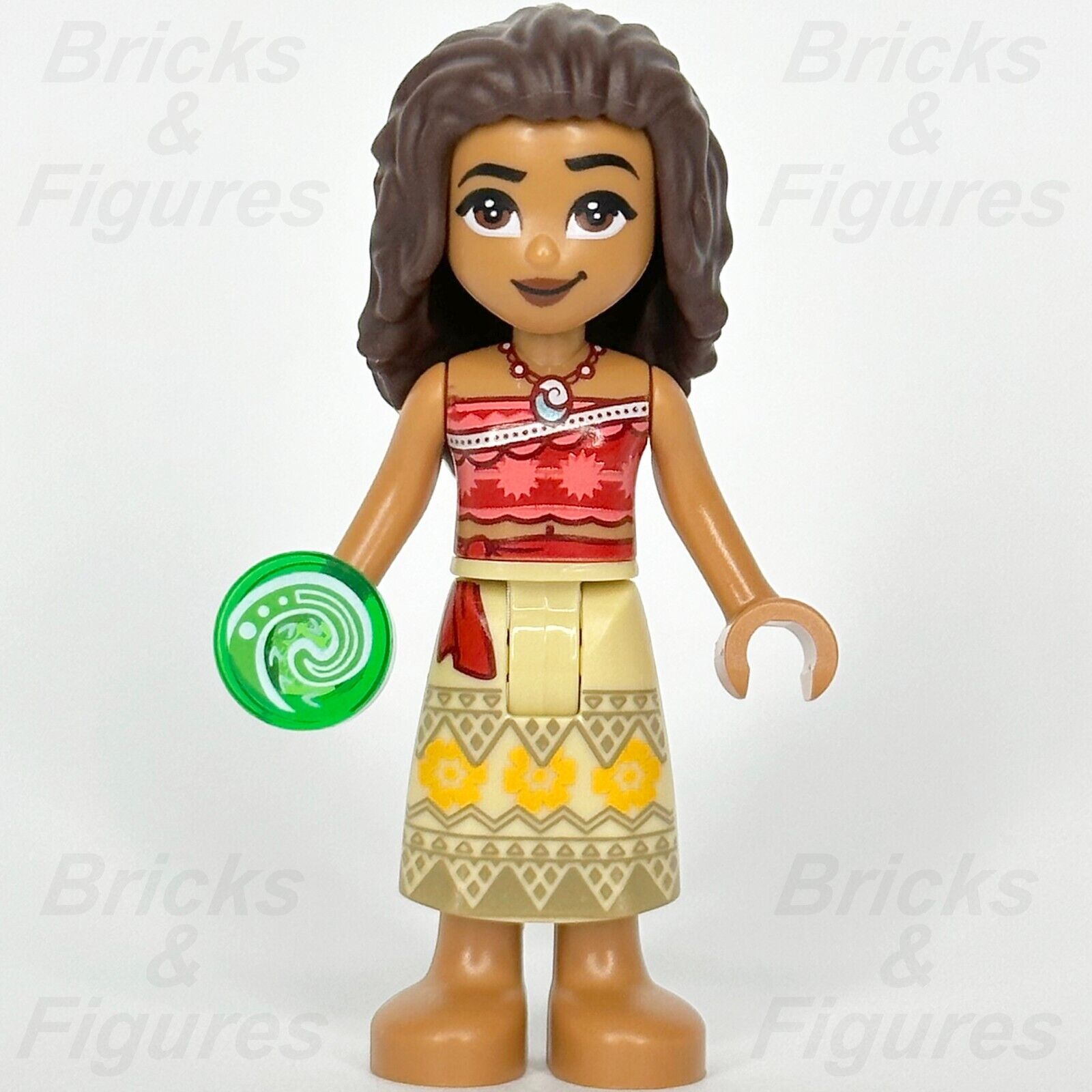 LEGO Disney Princess Moana Minifigure with The Heart of Te Fiti Gem 43205 dp163 1