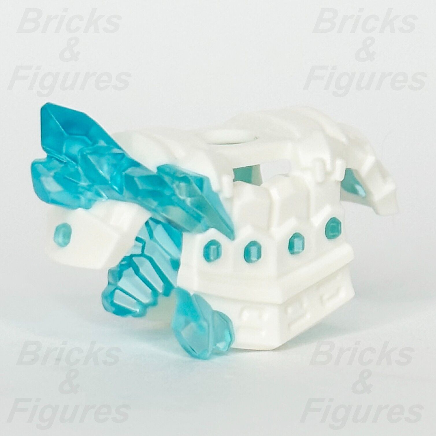 LEGO Minifigure Breastplate Samurai Armour Part White w/ Blue Crystals Ninjago 2