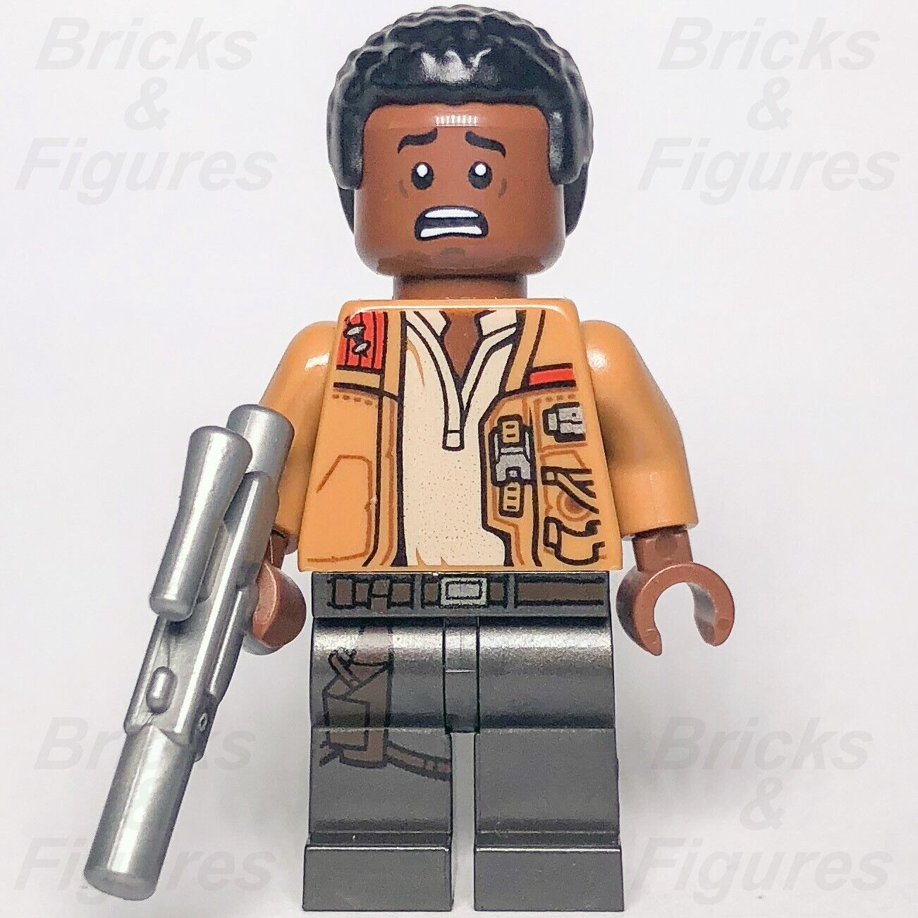 LEGO Star Wars Finn Minifigure Stormtrooper FN-2187 Resistance 75176 sw0858 - Bricks & Figures