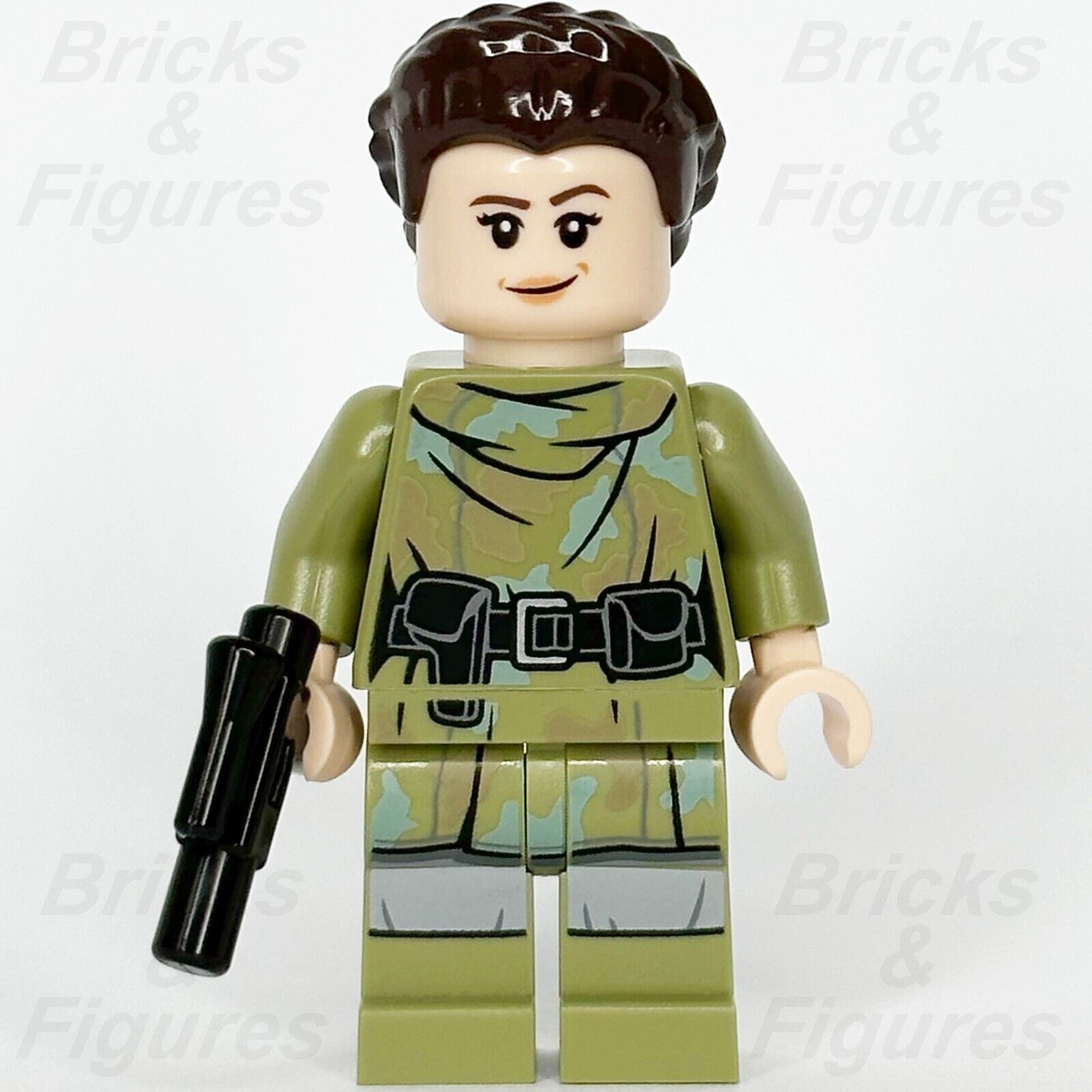 LEGO Star Wars Princess Leia Minifigure Olive Green Endor Outfit 75366 sw1296 2