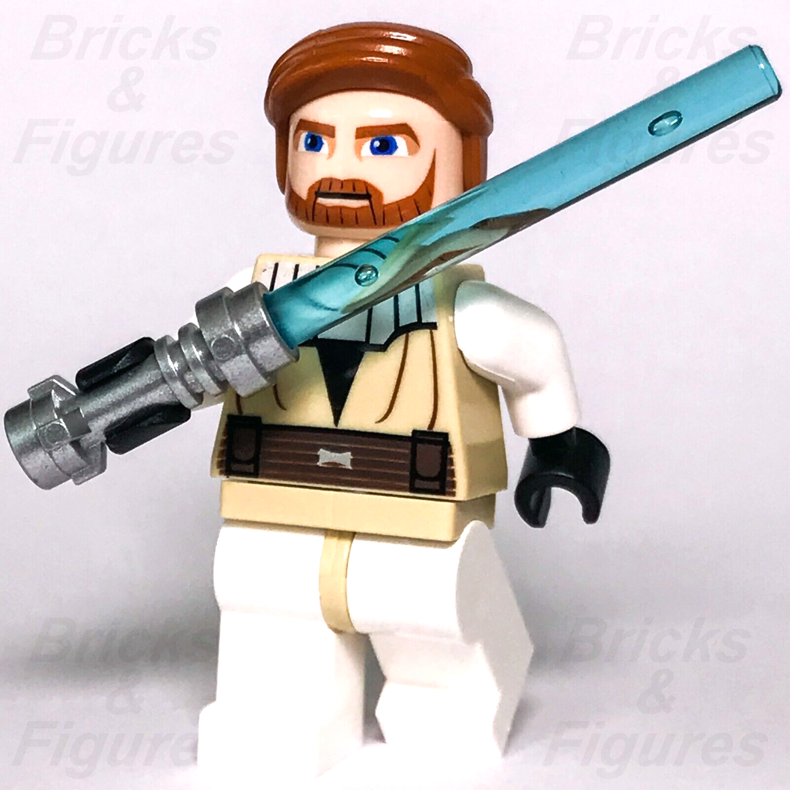 Star Wars LEGO Obi-Wan Kenobi Minifigure Clone Wars Jedi 7753 9525 7931 7676 - Bricks & Figures