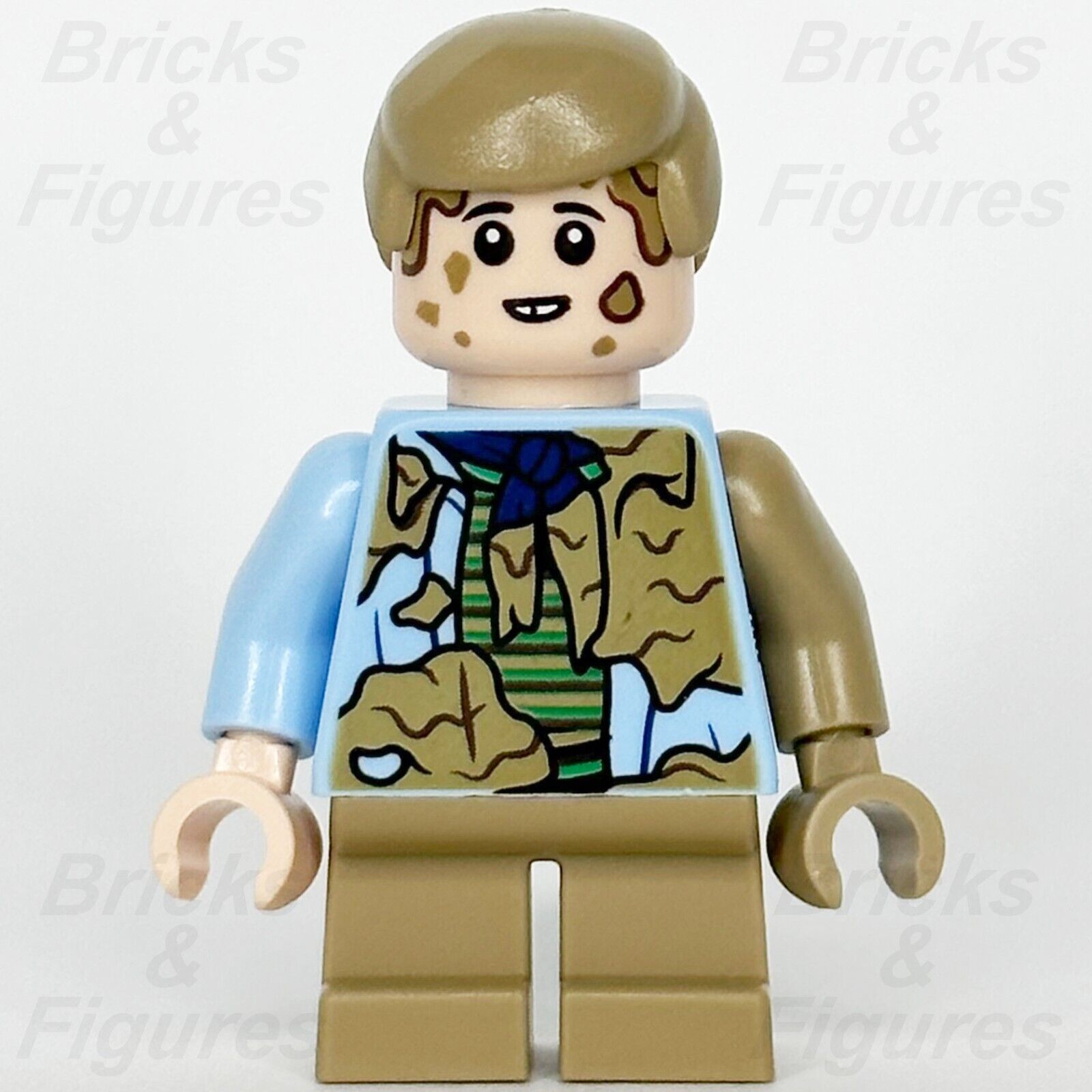 LEGO Jurassic World Tim Murphy Minifigure Dirt Stains Jurassic Park 76956 jw099 2