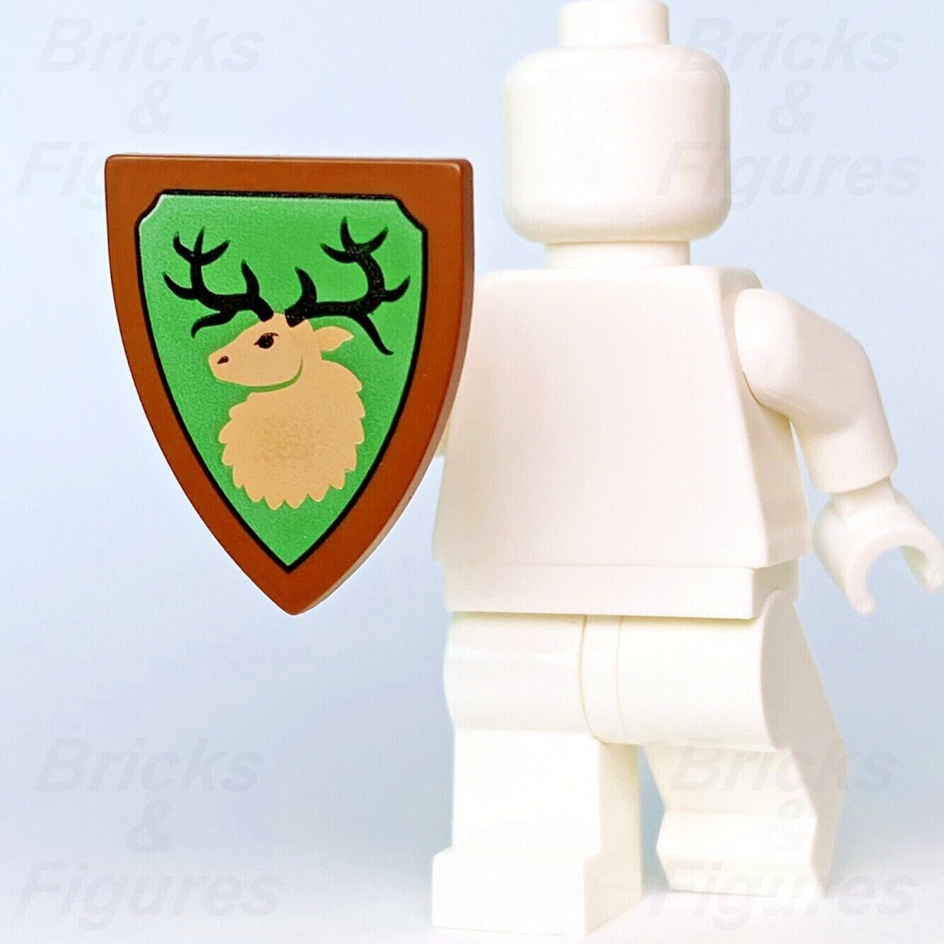 Castle LEGO Forestmen Shield Minifigure Weapon Part Triangular 40567 10305 New - Bricks & Figures