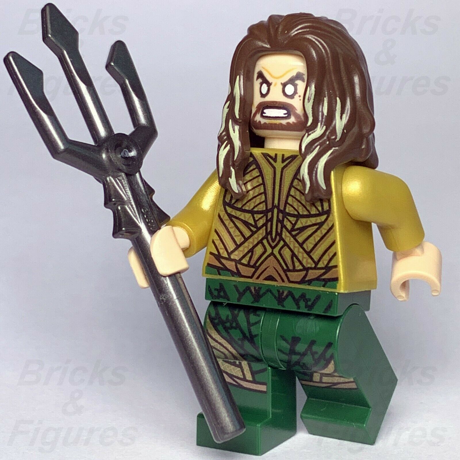 DC Super Heroes LEGO Aquaman Justice League Minifigure from set 76085 - Bricks & Figures