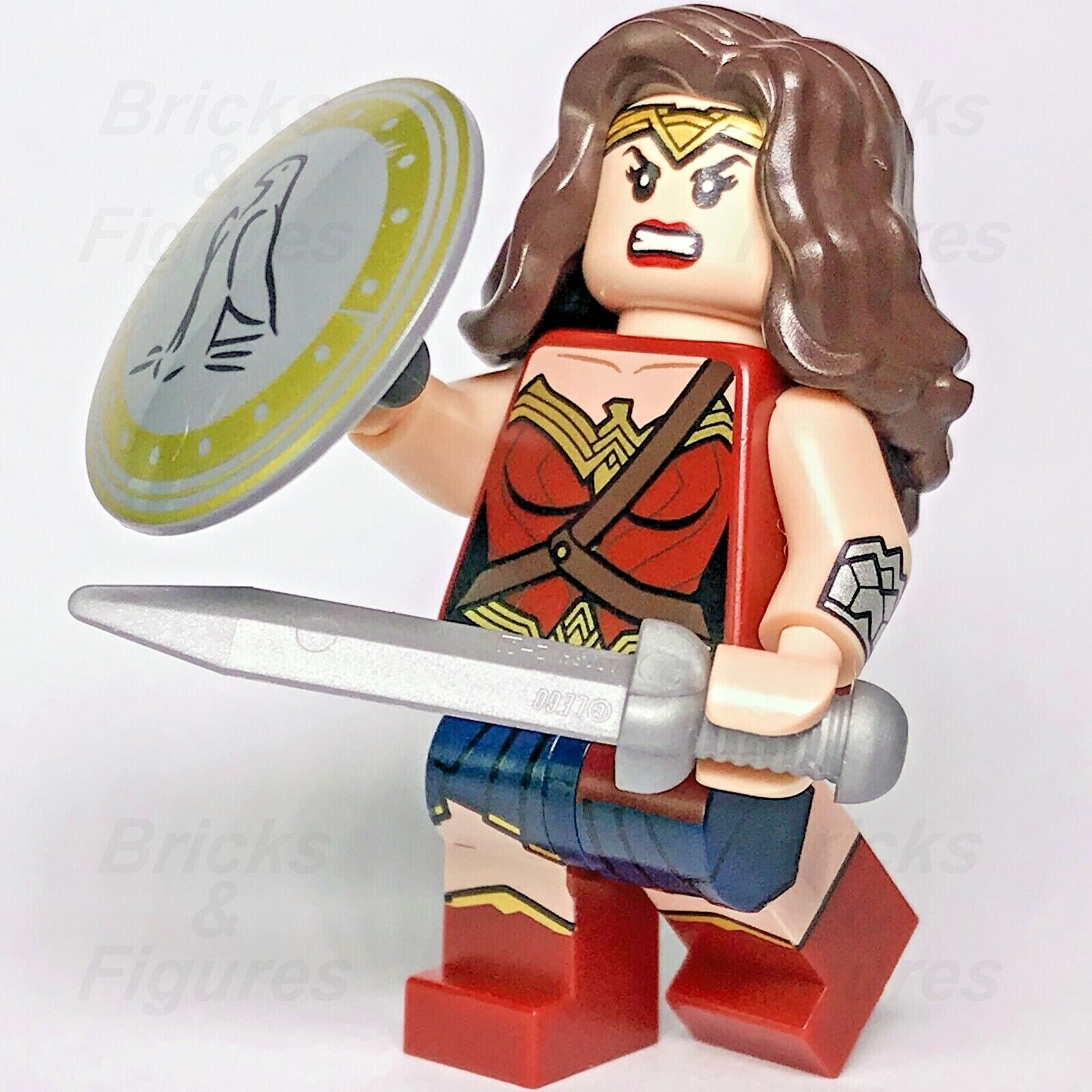 DC Super Heroes LEGO Wonder Woman Diana Prince Minifigure 76087 76046 sh221 - Bricks & Figures